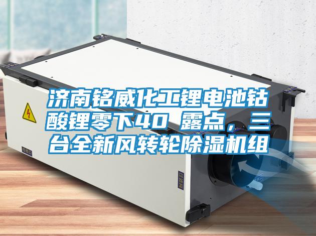 濟南銘威化工鋰電池鈷酸鋰零下40℃露點，三臺全新風(fēng)轉(zhuǎn)輪除濕機組