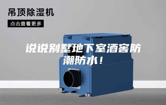 說說別墅地下室酒窖防潮防水！