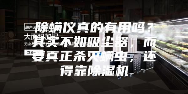 除螨儀真的有用嗎？其實(shí)不如吸塵器，而要真正殺滅螨蟲，還得靠除濕機(jī)