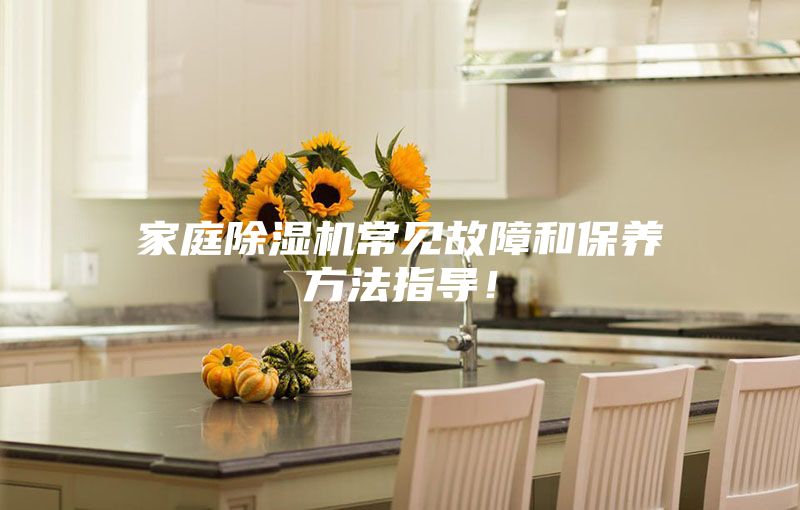 家庭除濕機(jī)常見故障和保養(yǎng)方法指導(dǎo)！