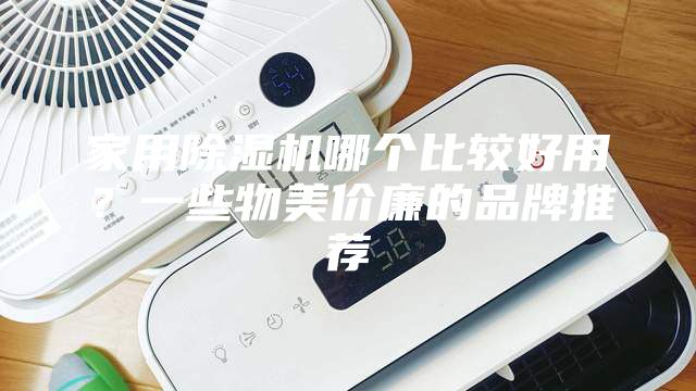 家用除濕機哪個比較好用？一些物美價廉的品牌推薦