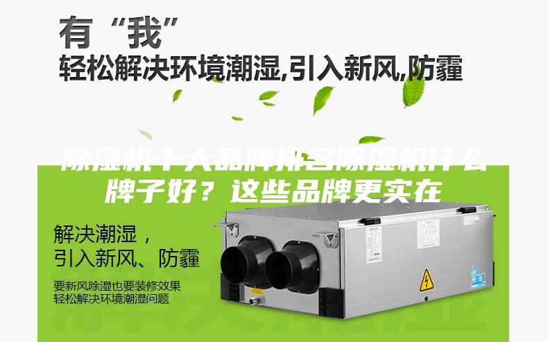除濕機十大品牌排名除濕機什么牌子好？這些品牌更實在