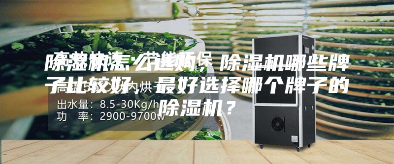 除濕機(jī)怎么選購，除濕機(jī)哪些牌子比較好，最好選擇哪個牌子的除濕機(jī)？