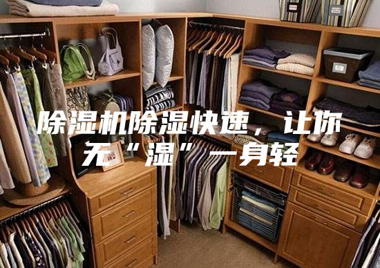 除濕機(jī)除濕快速，讓你無(wú)“濕”一身輕